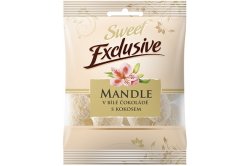 Mandle v bílé čokoládě s kokosem